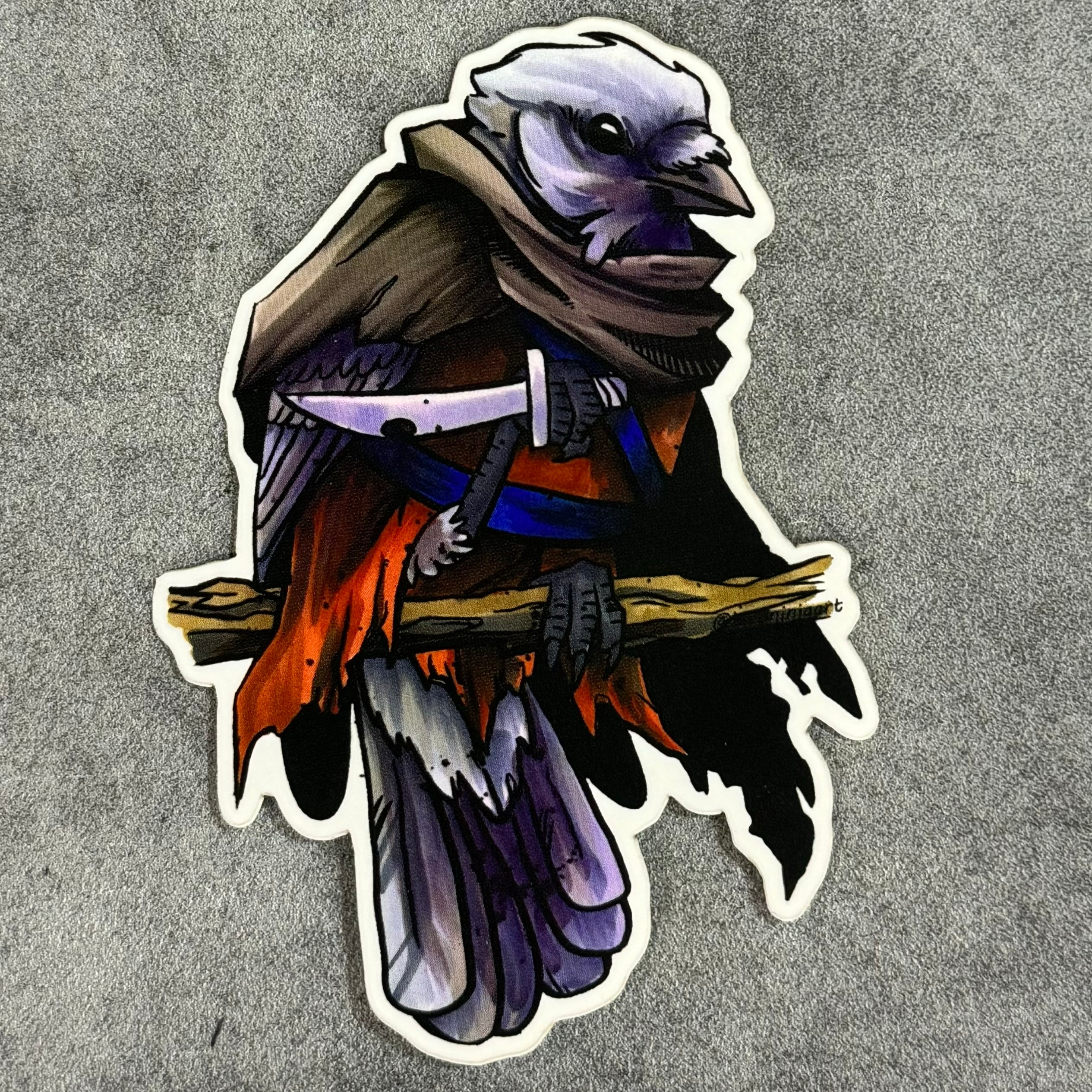 Bird Ninja Art Stickers