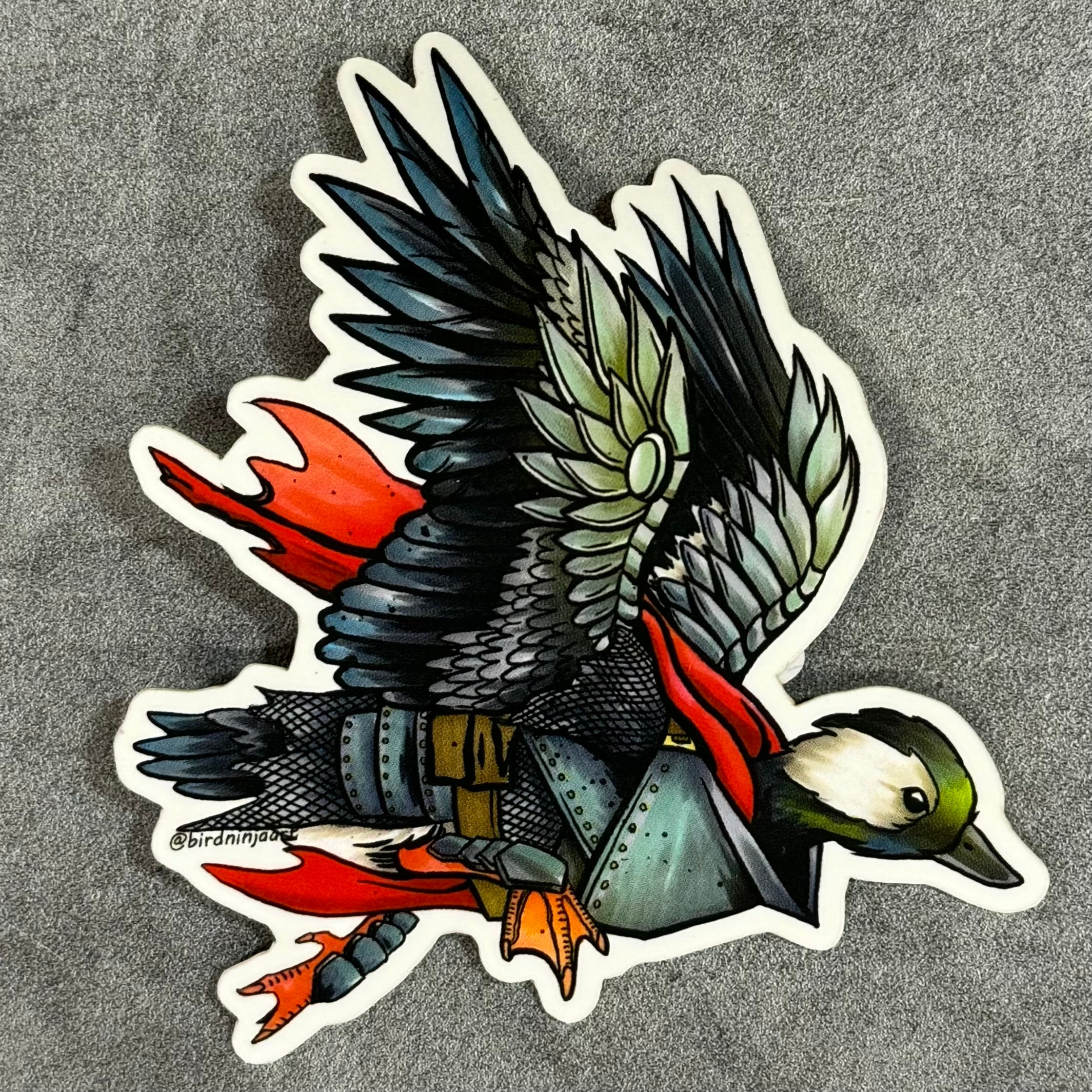 Bird Ninja Art Stickers