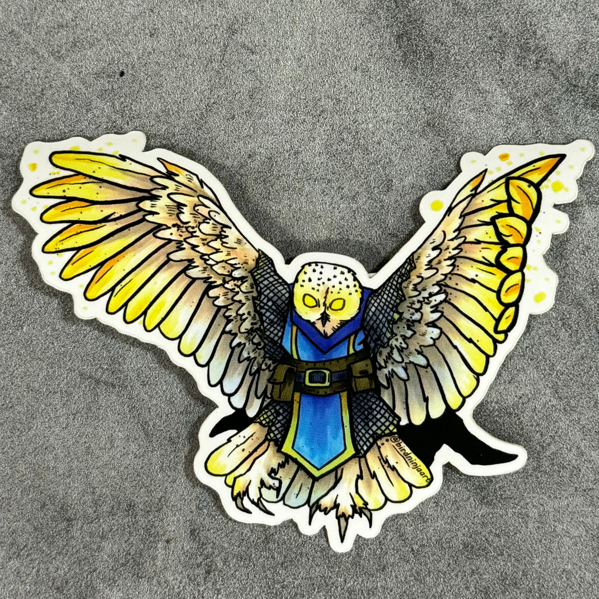 Bird Ninja Art Stickers