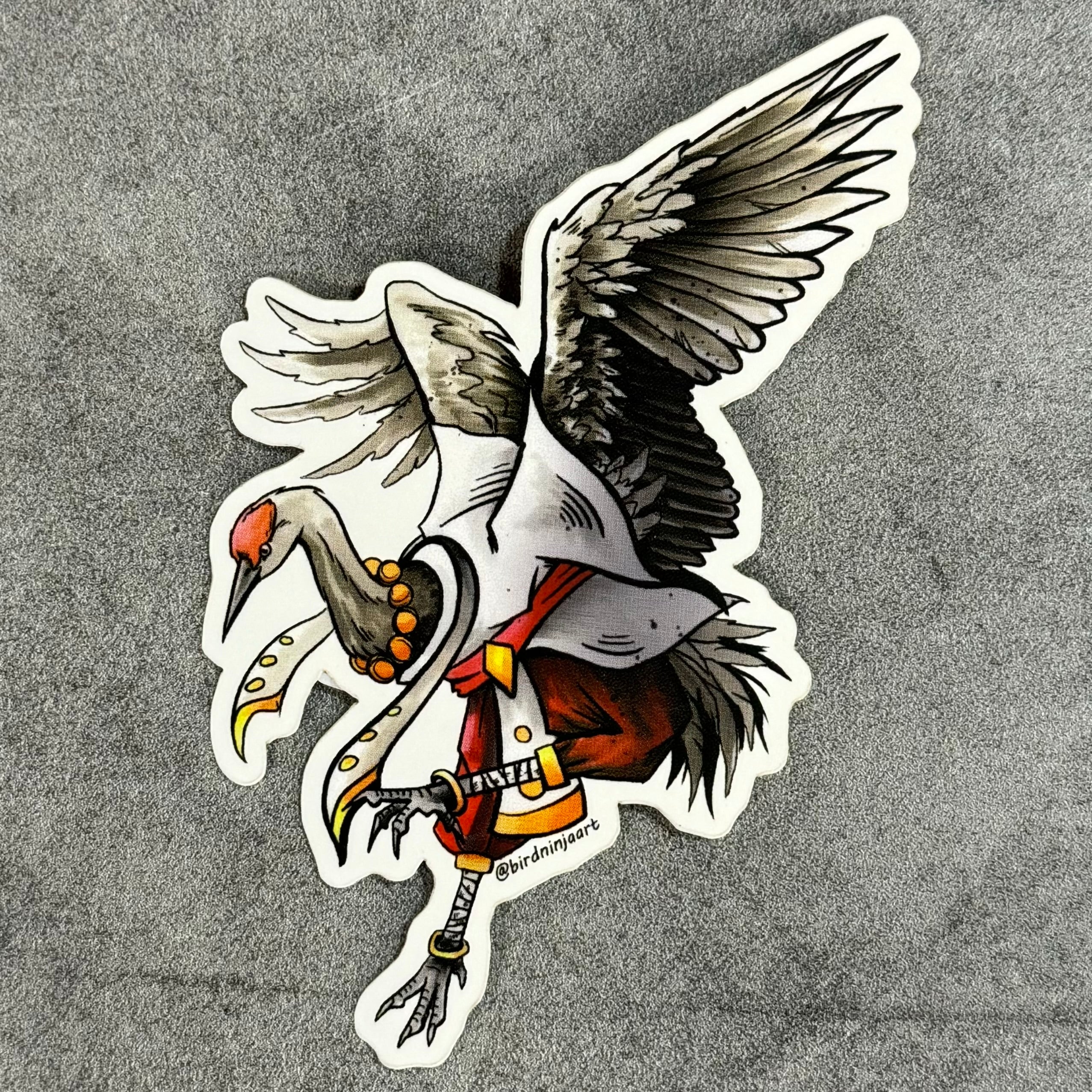 Bird Ninja Art Stickers