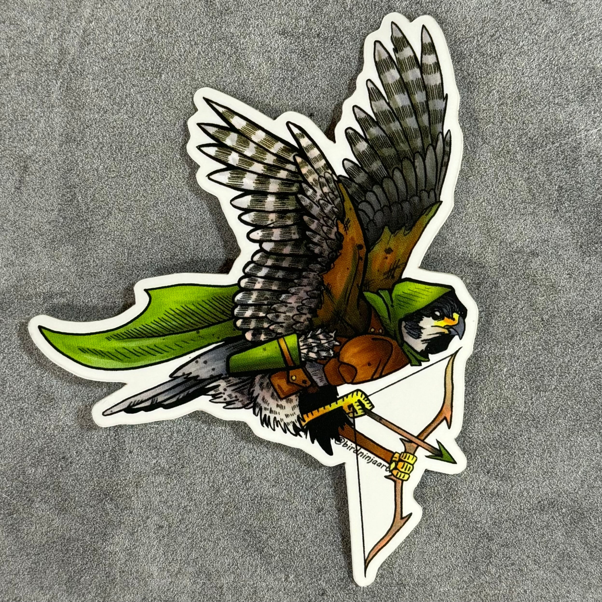 Bird Ninja Art Stickers