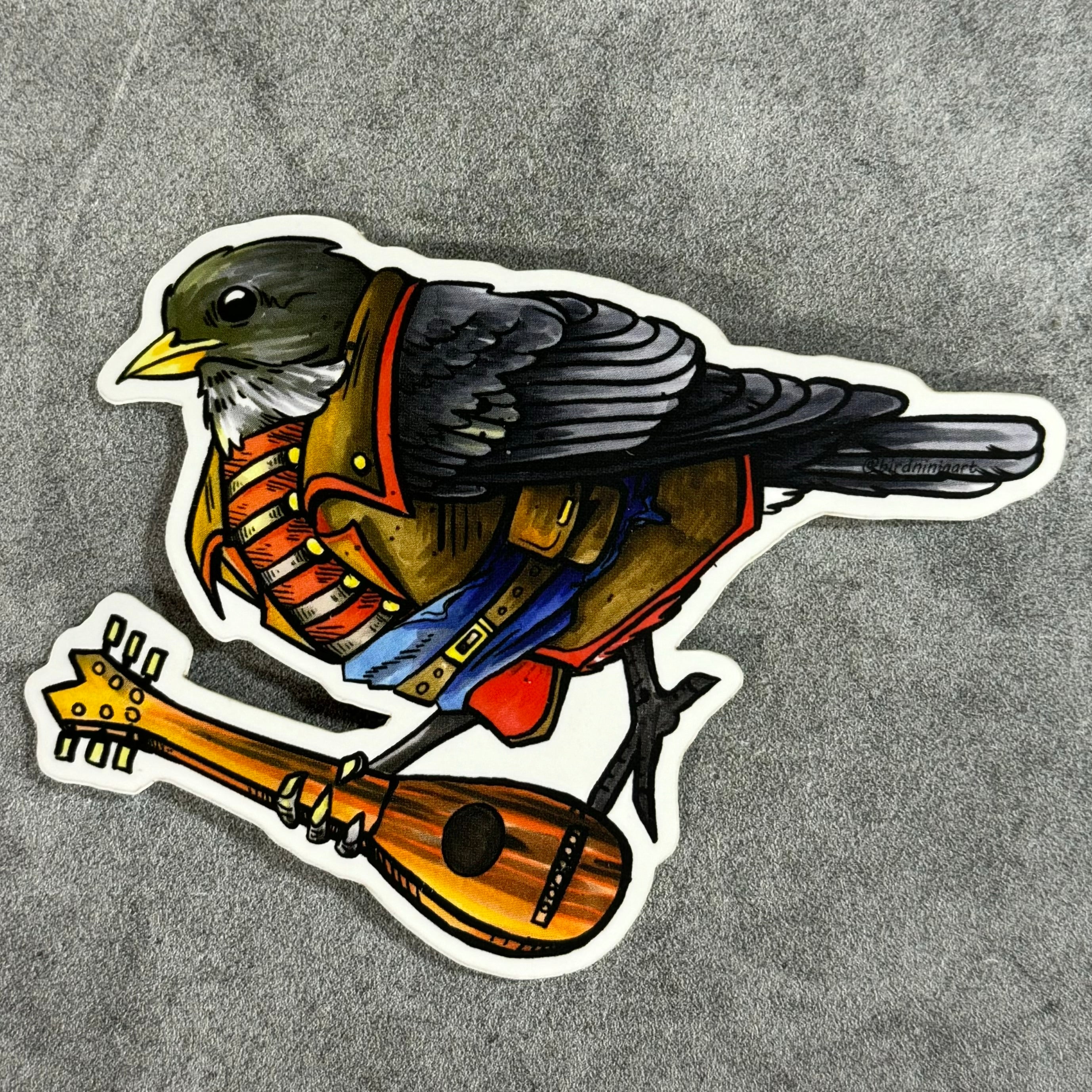 Bird Ninja Art Stickers