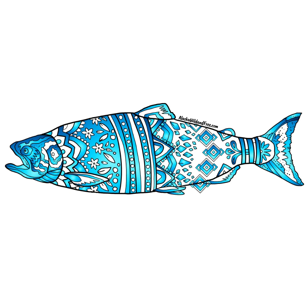 Alaska Wild & Free Large Sticker