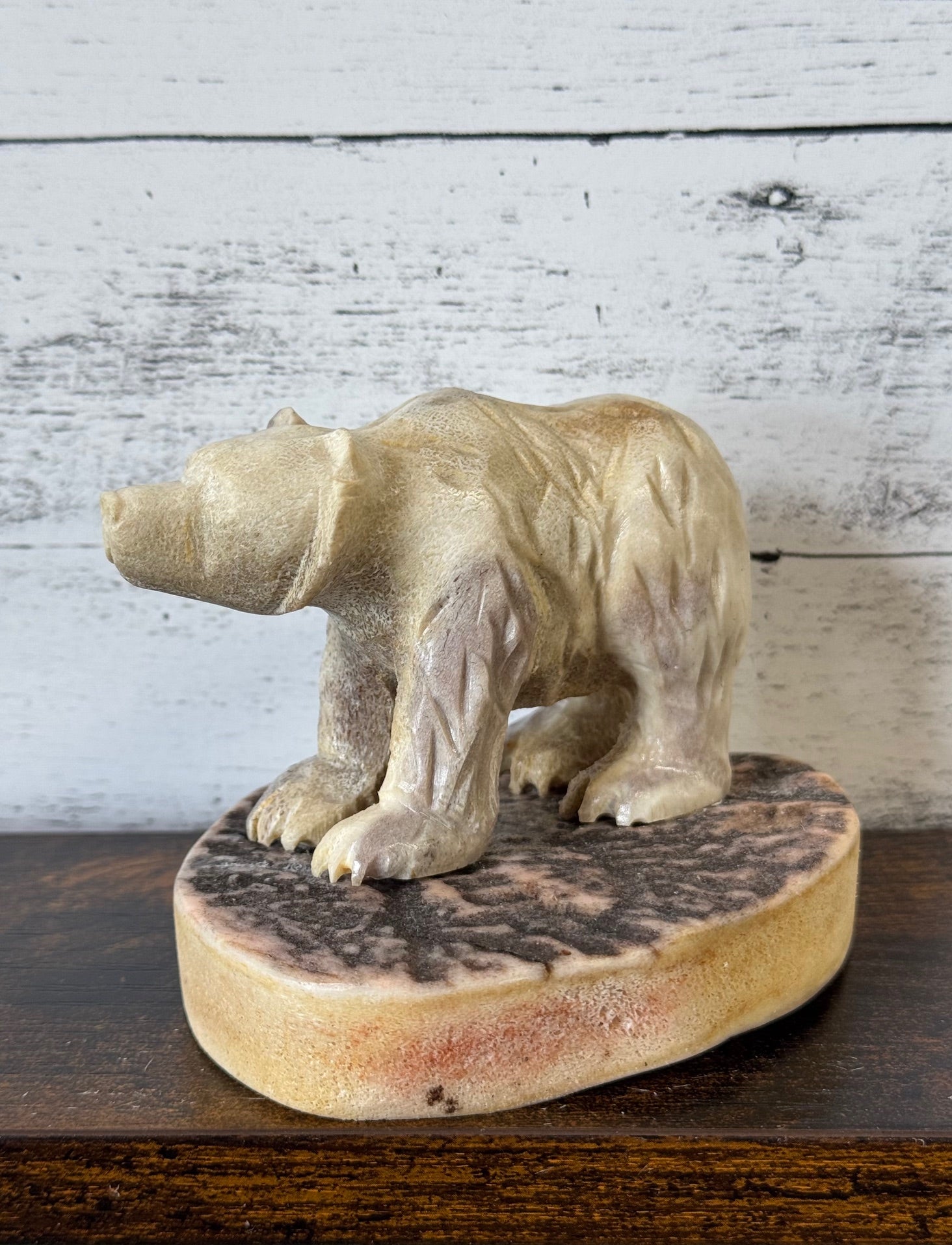 Carved Antler & Ivory Figurines