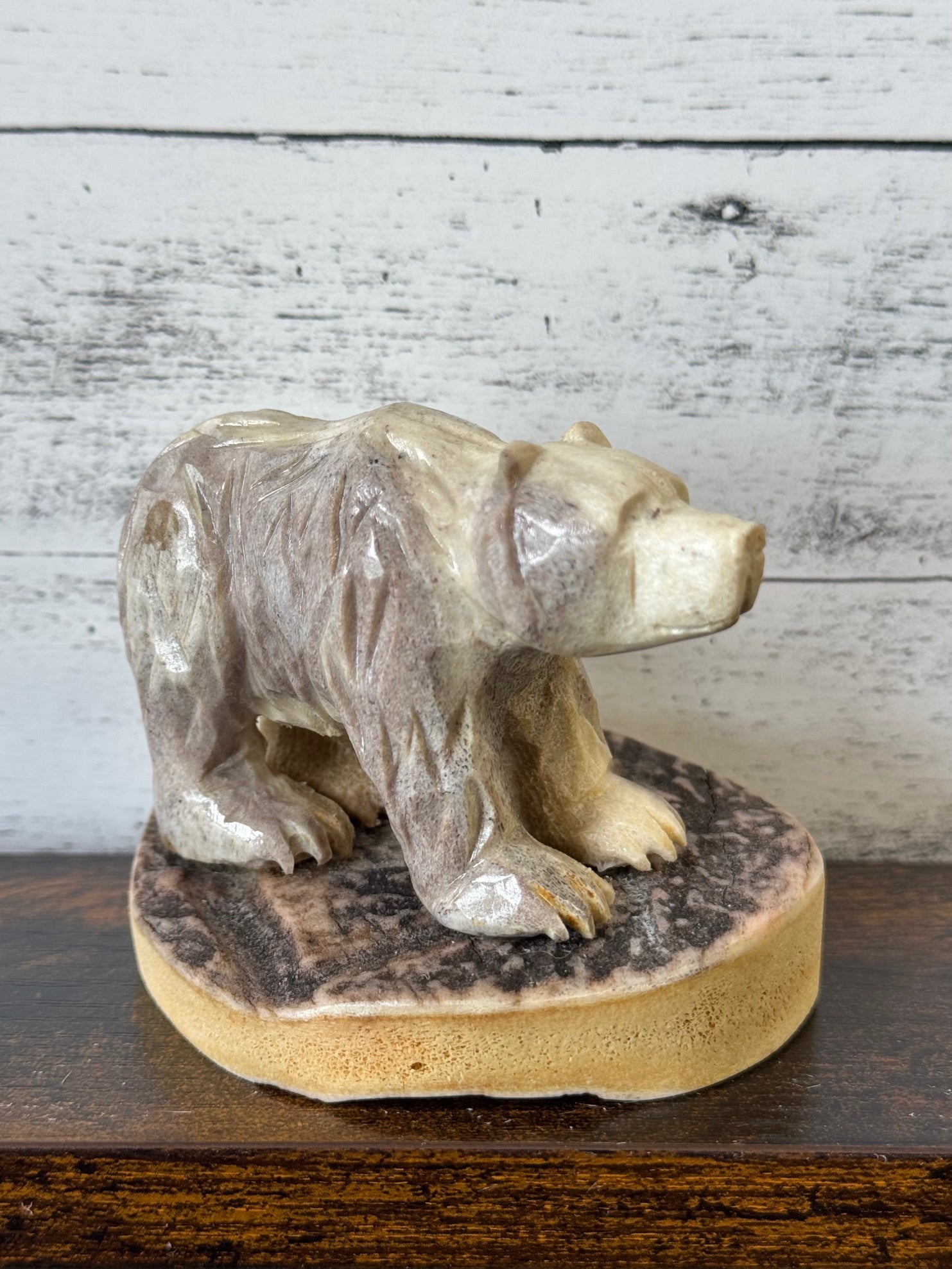 Carved Antler & Ivory Figurines
