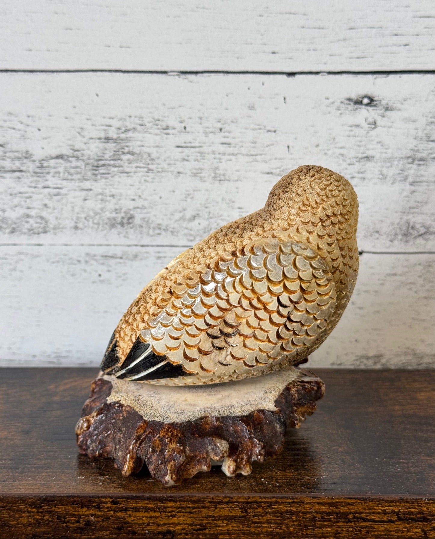 Carved Antler & Ivory Figurines
