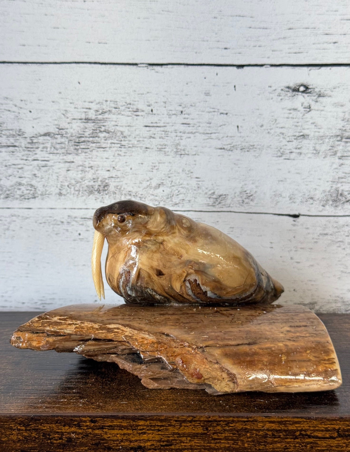 Carved Antler & Ivory Figurines