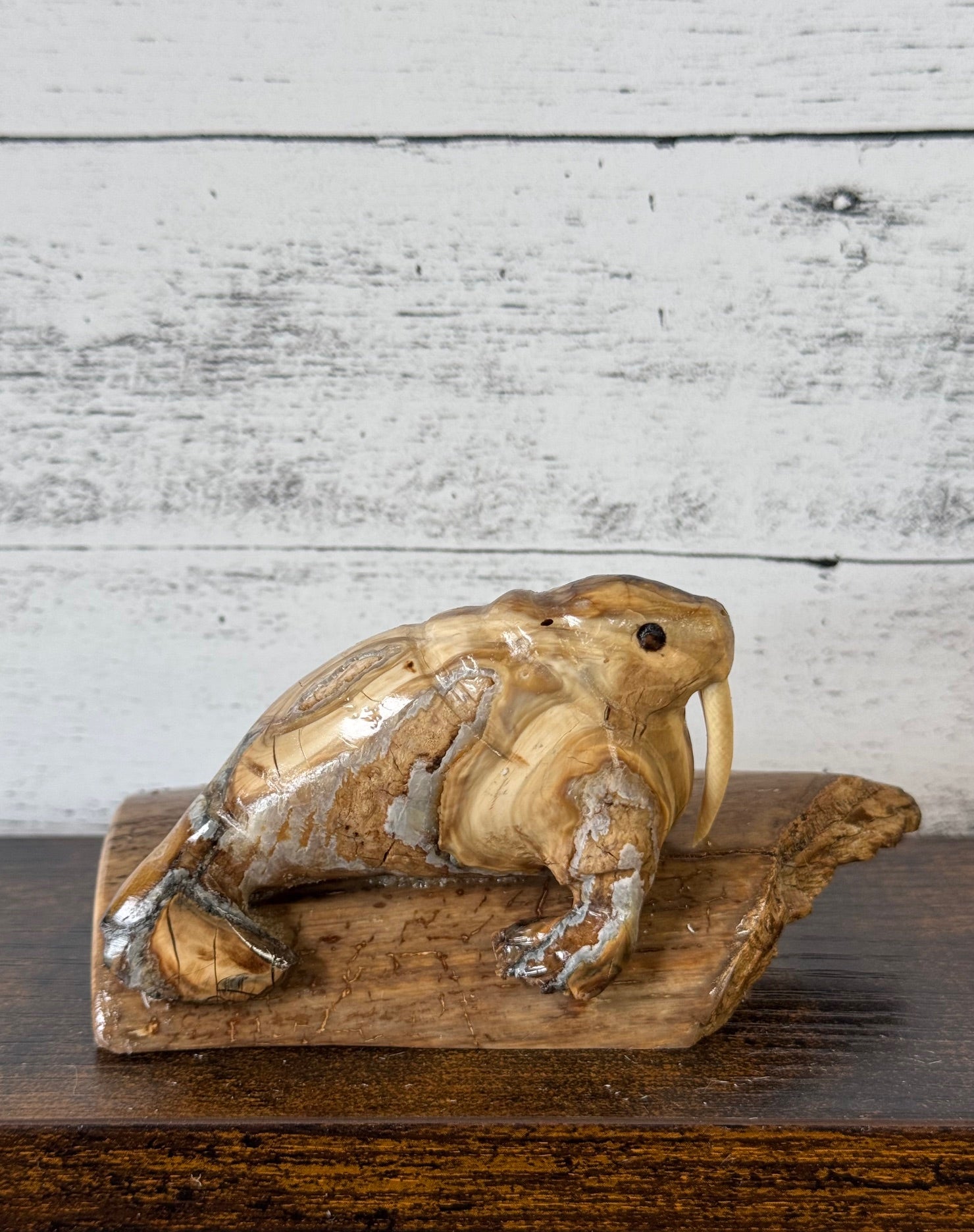Carved Antler & Ivory Figurines