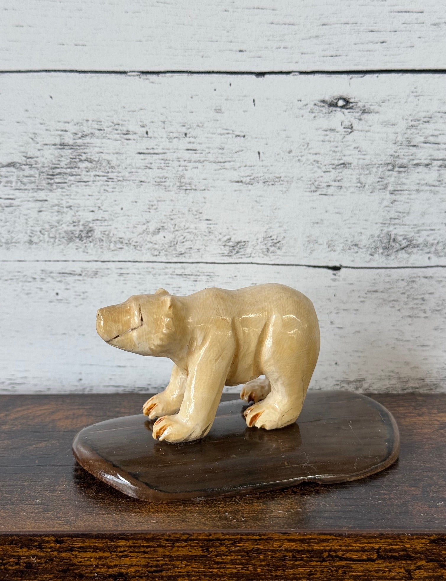 Carved Antler & Ivory Figurines