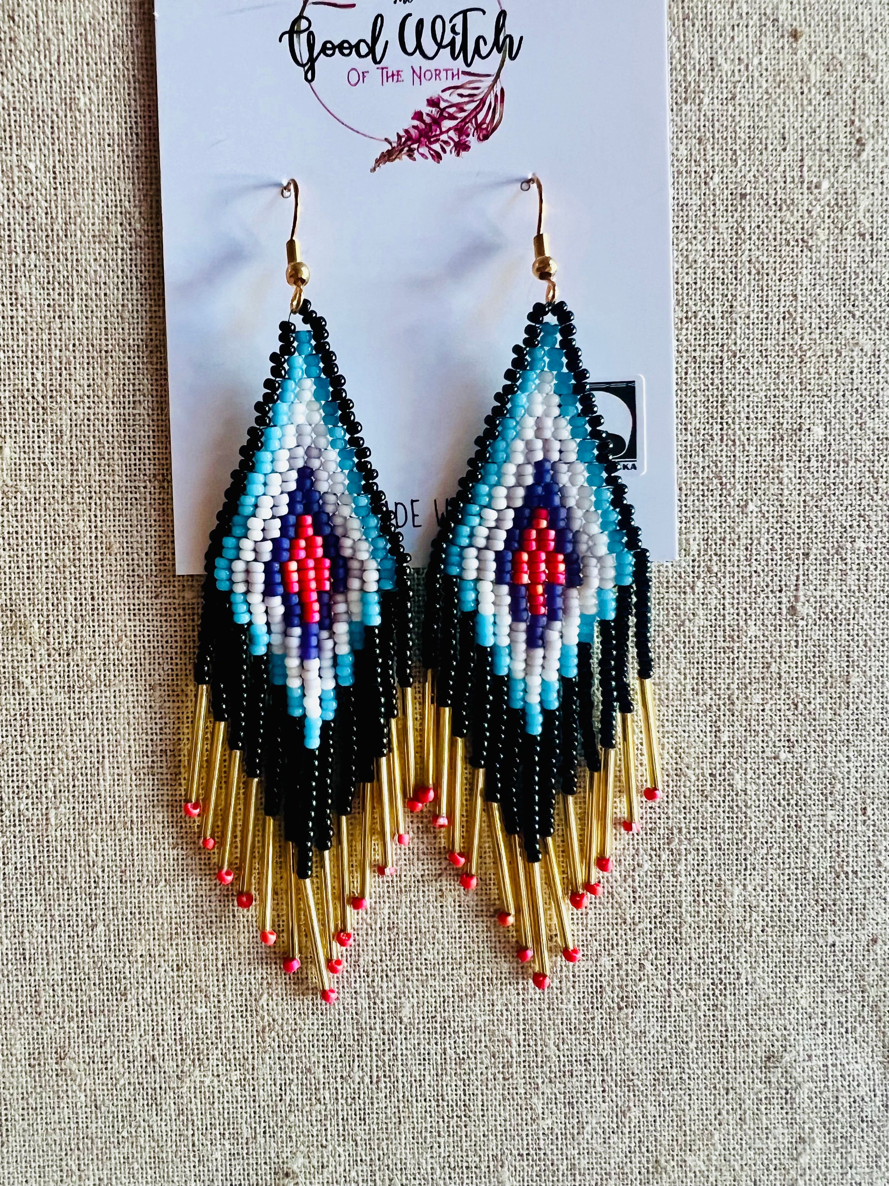 The Good Witch of the North Beaded Earrings