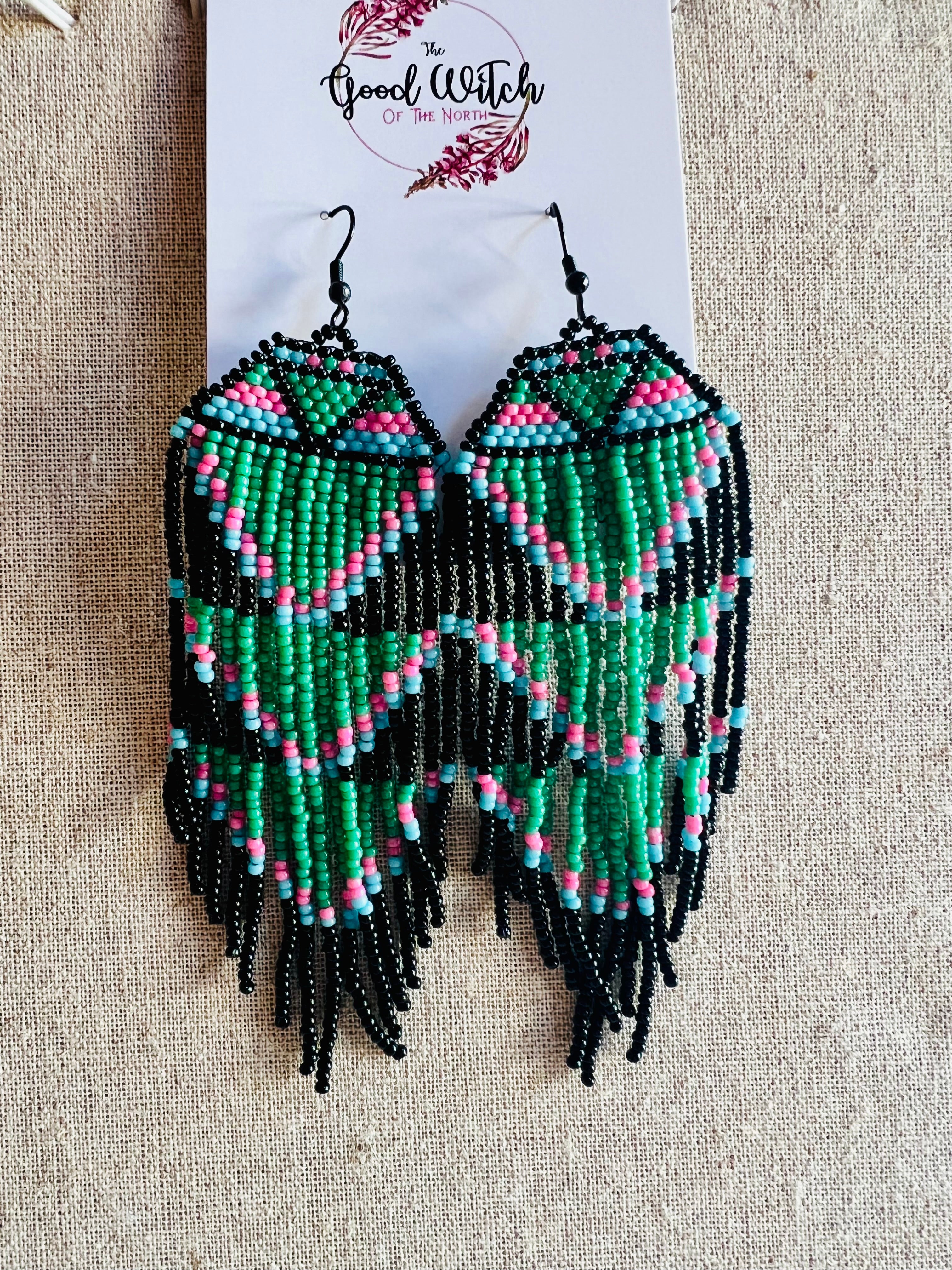 The Good Witch of the North Beaded Earrings