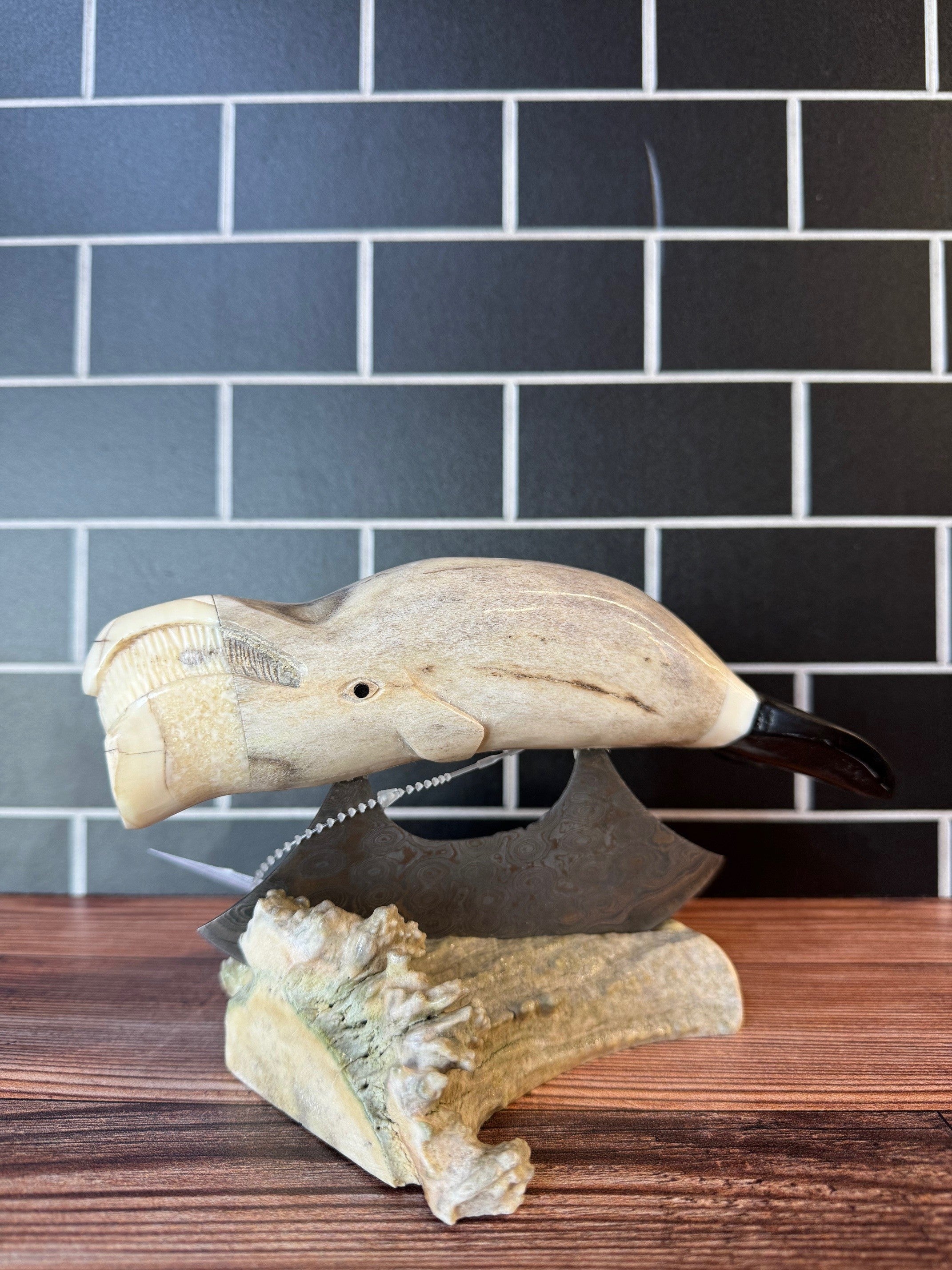 Carved Antler Ulu