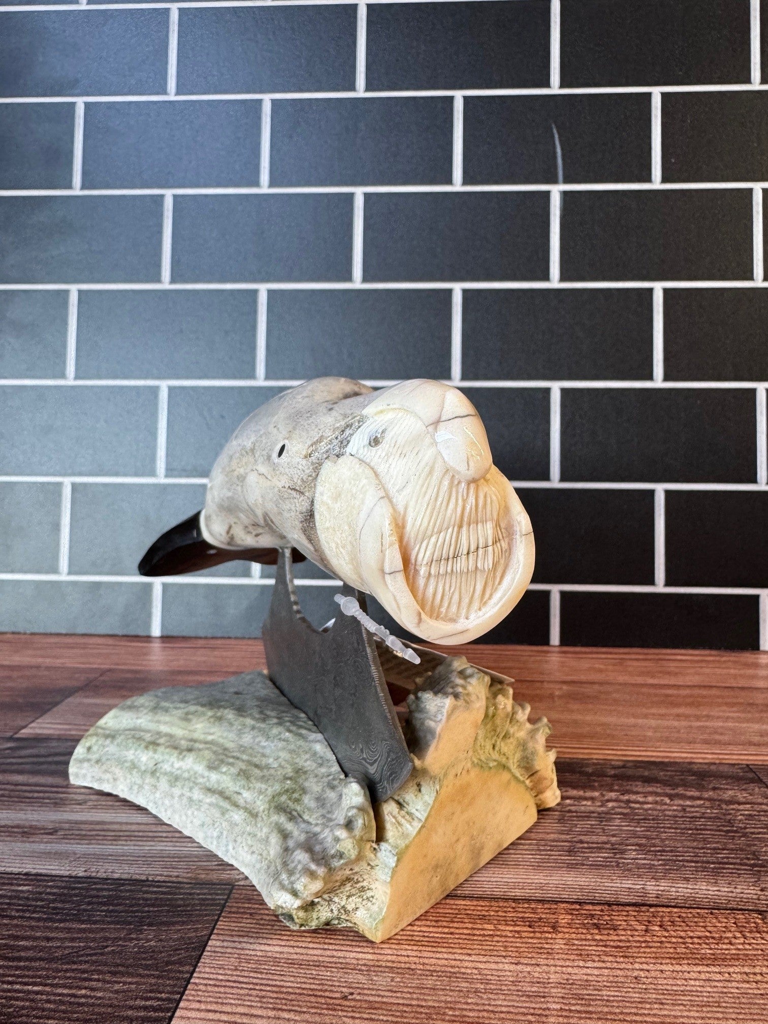 Carved Antler Ulu