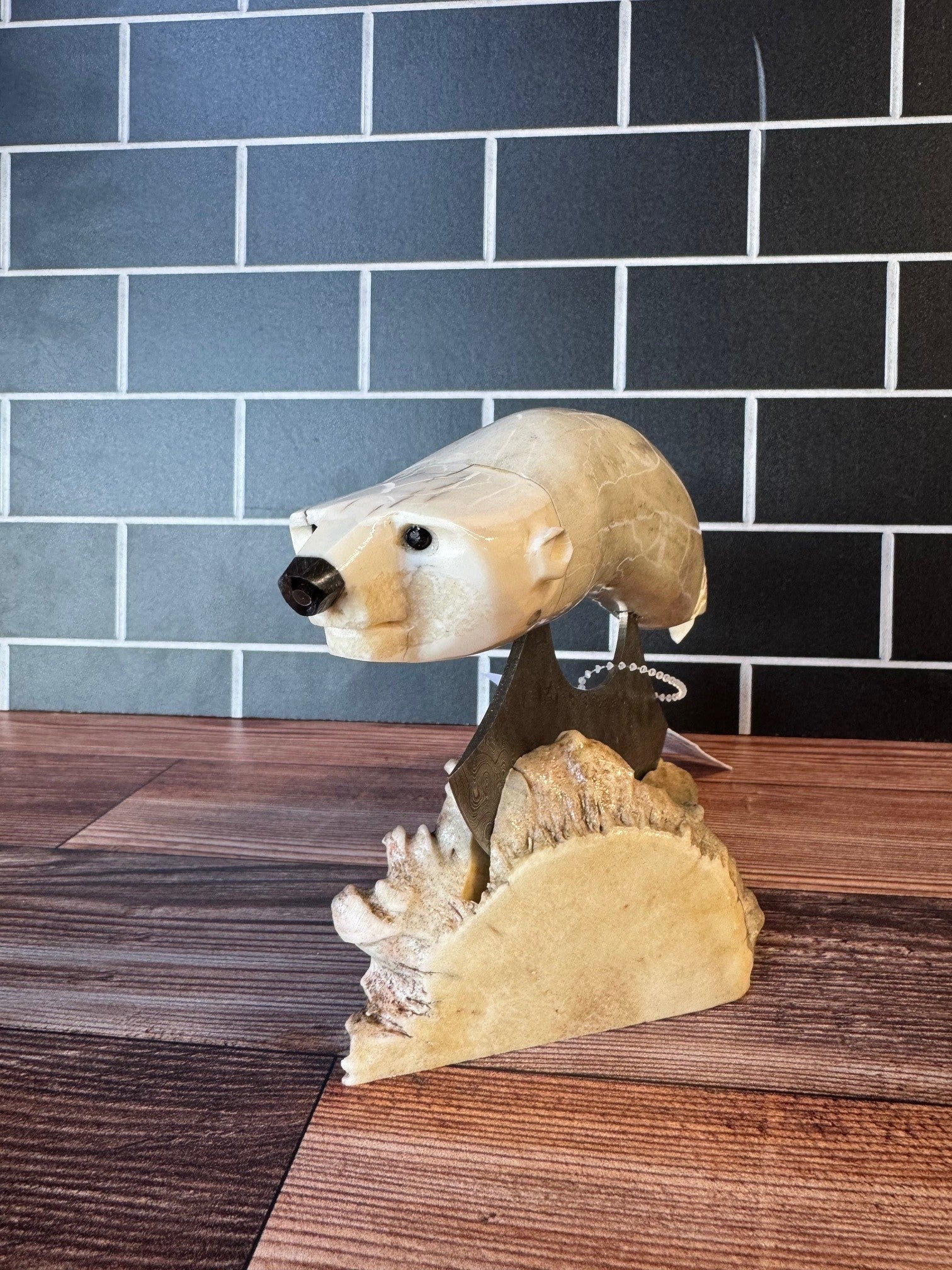 Carved Antler Ulu