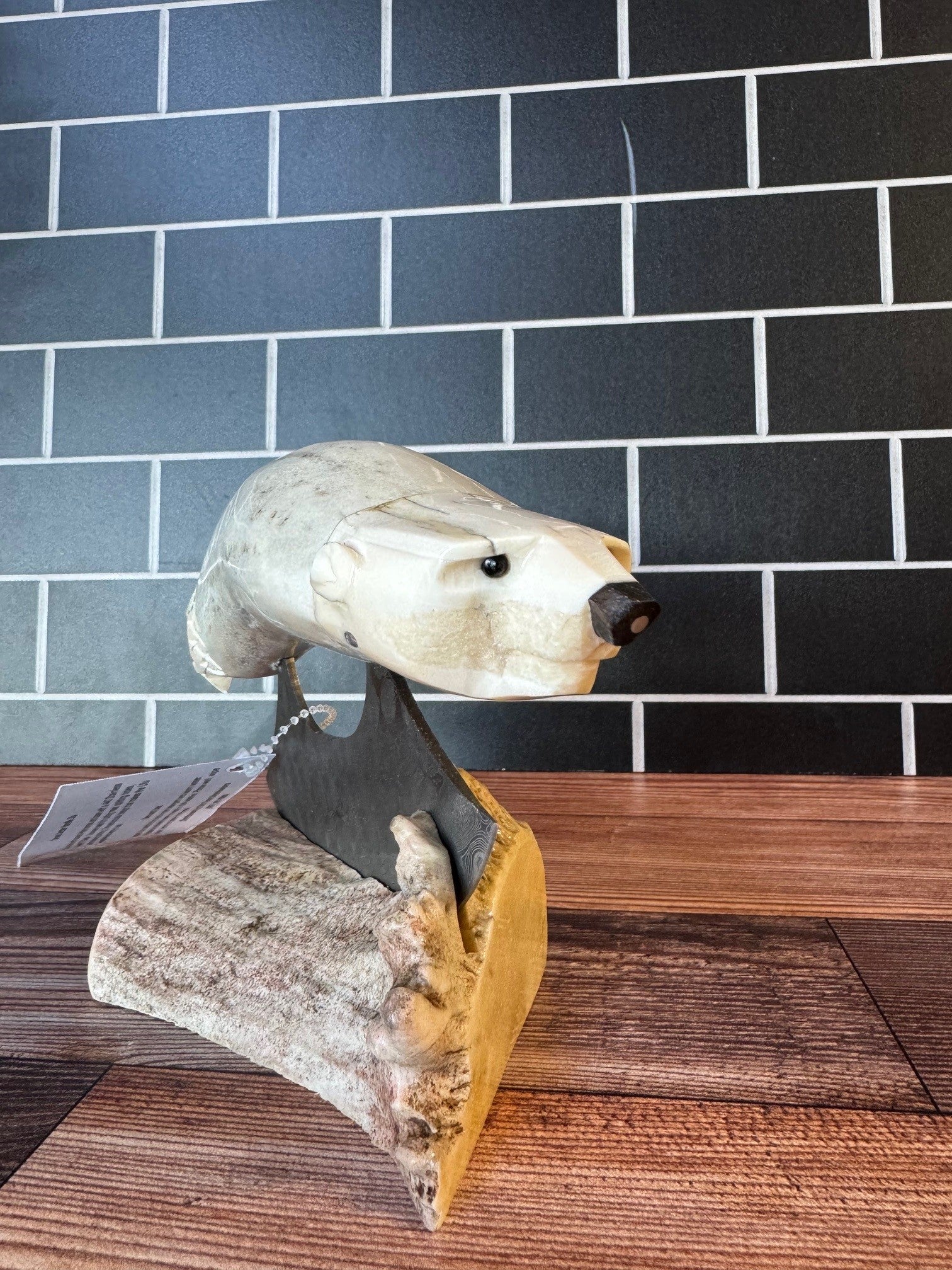 Carved Antler Ulu