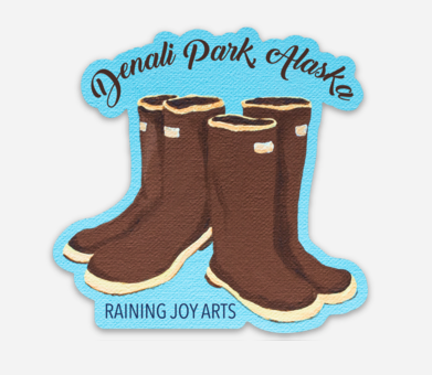 Raining Joy Arts Sticker