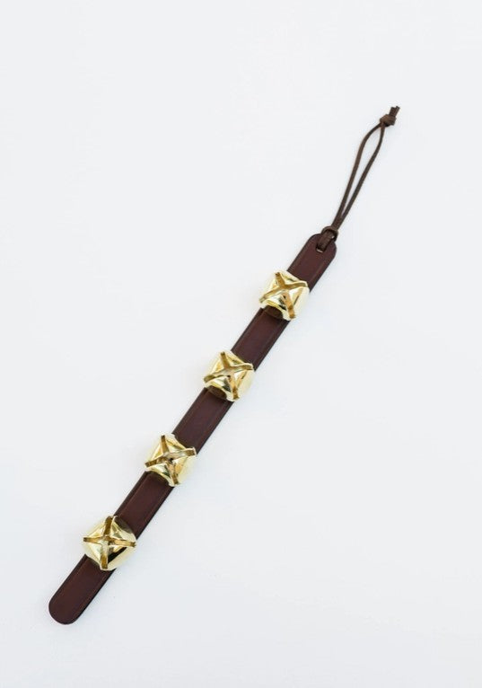 Leather & Brass Sleigh Bells