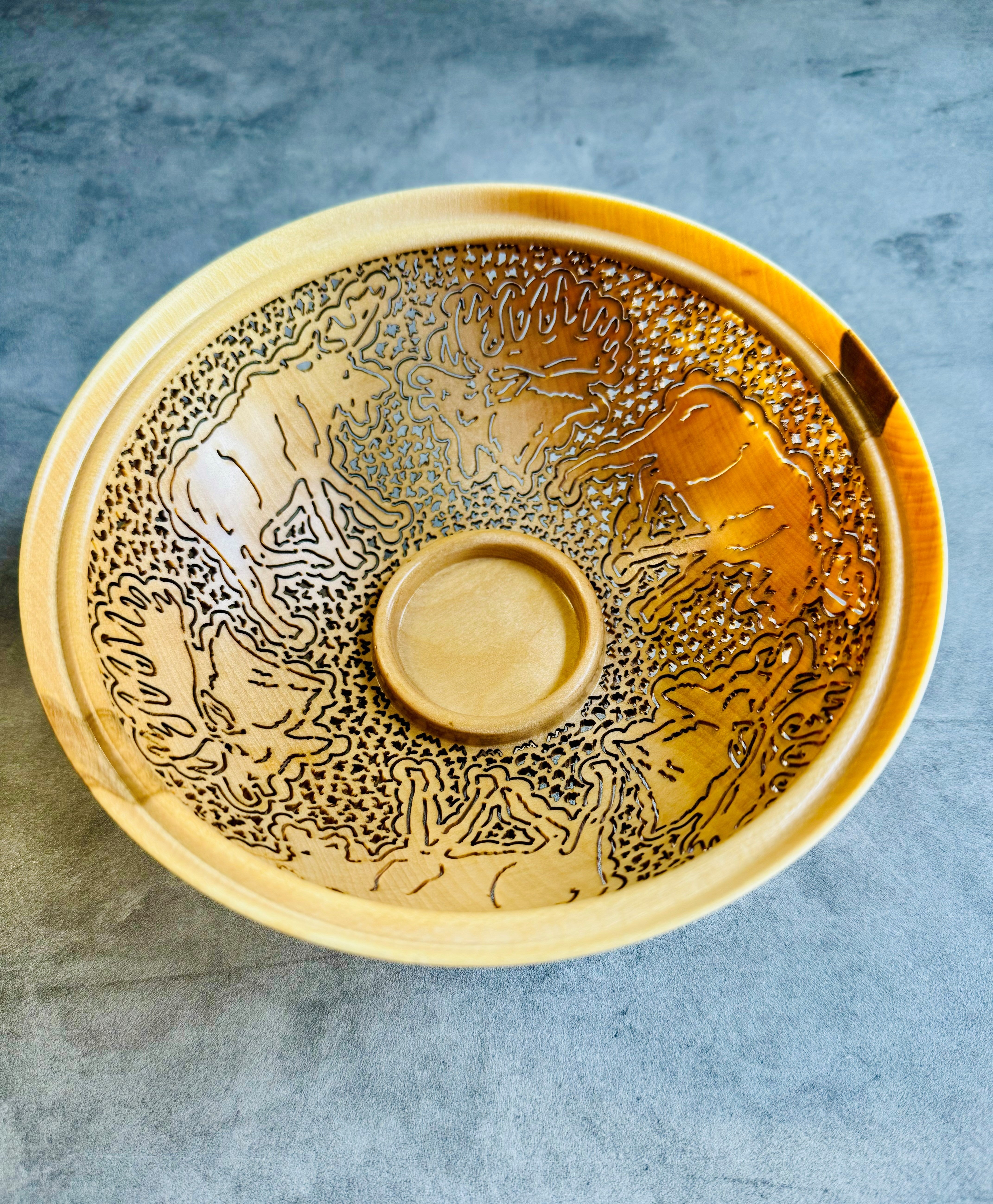 Bookey Carved Wood Bowls