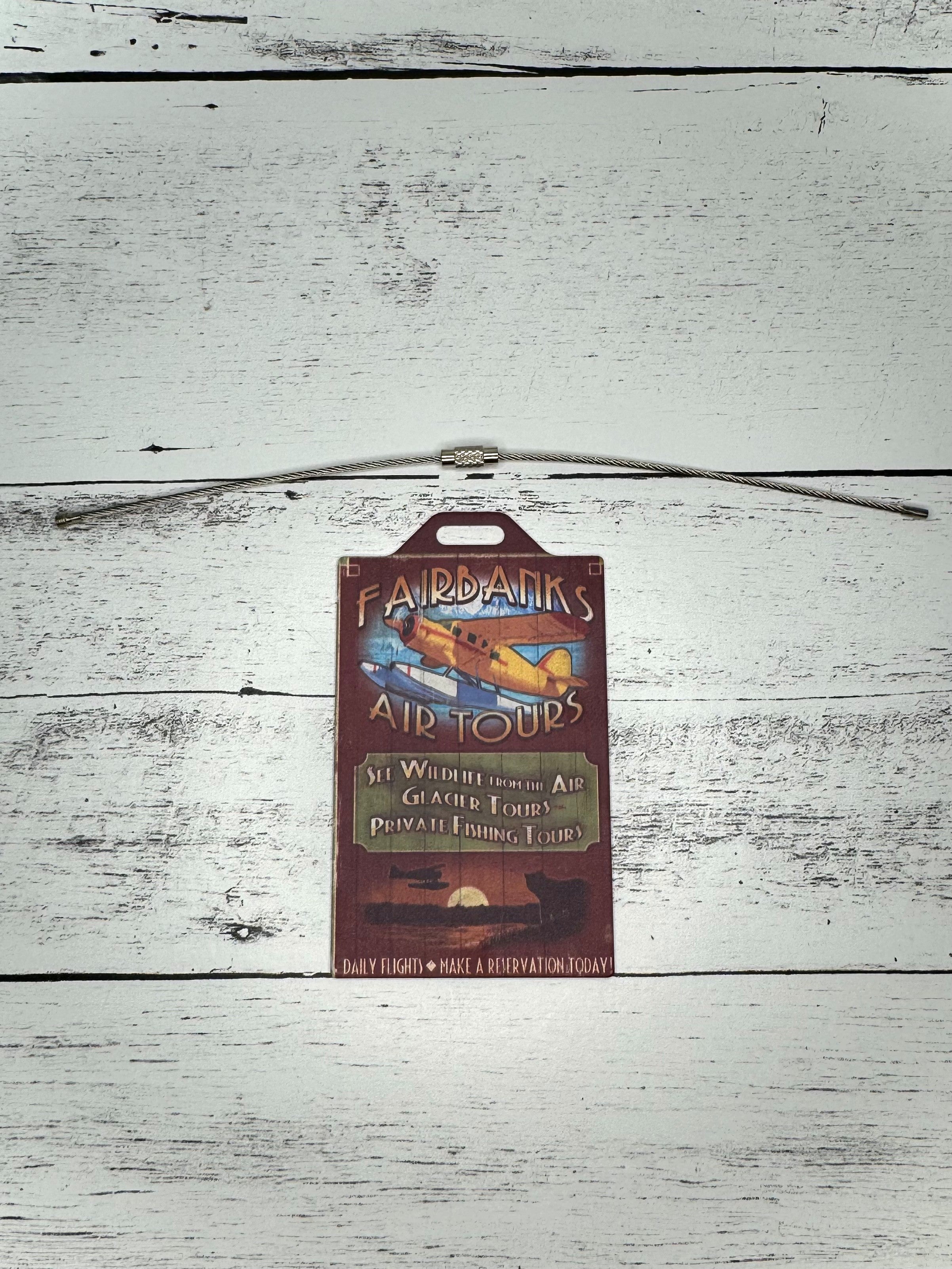 Fairbanks Air Tours Luggage Tag
