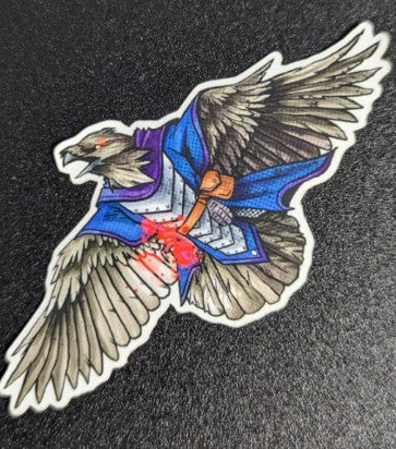 Bird Ninja Art Stickers