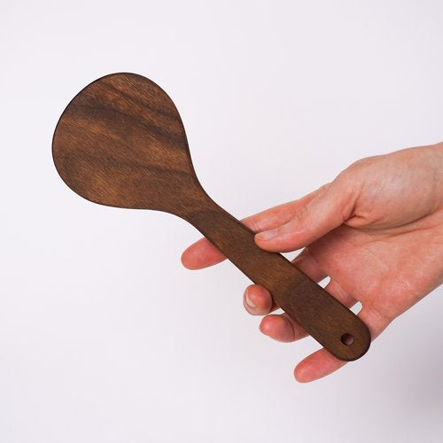 Walnut Rice Paddle Scoop
