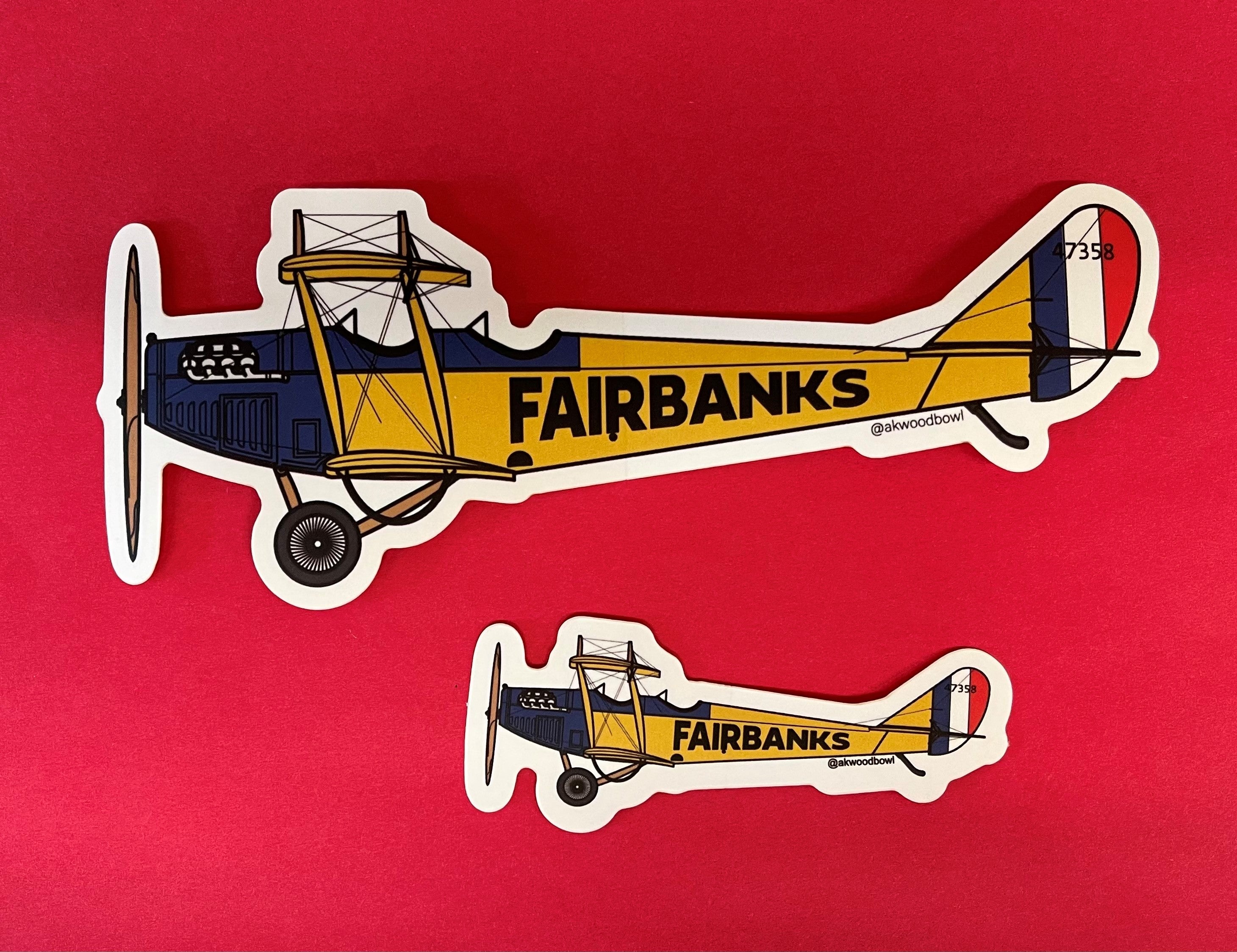 Fairbanks Jenny Plane Sticker