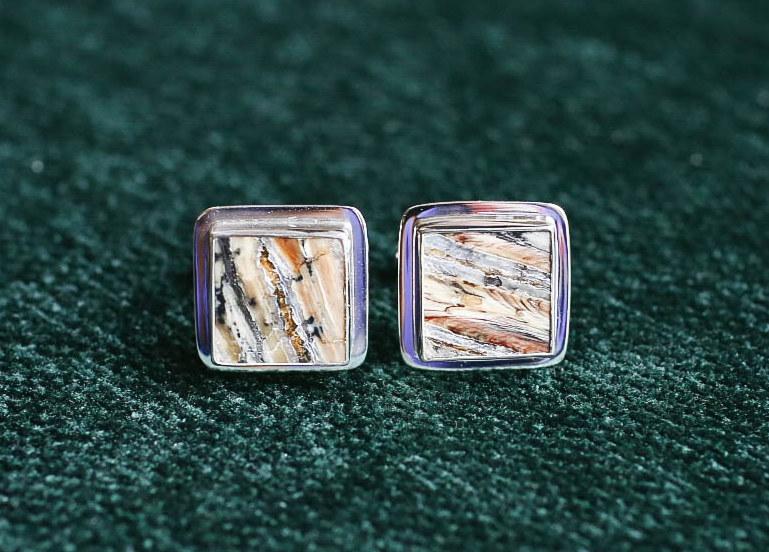 Flat Mammoth Tooth Cufflinks